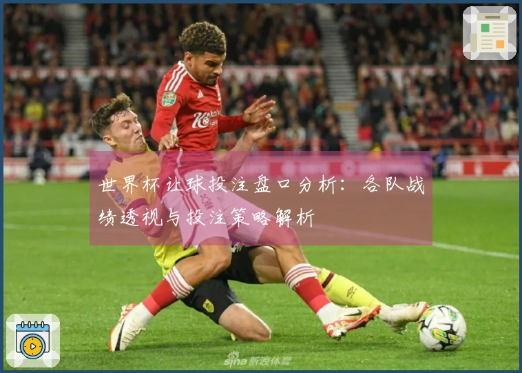 世界杯让球投注盘口分析：各队战绩透视与投注策略解析